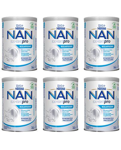 Nestle NAN EXPERT Bezlaktozowy mleko początkowe dla niemowląt od urodzenia - 6 x 400 g - cena, opinie, właściwości